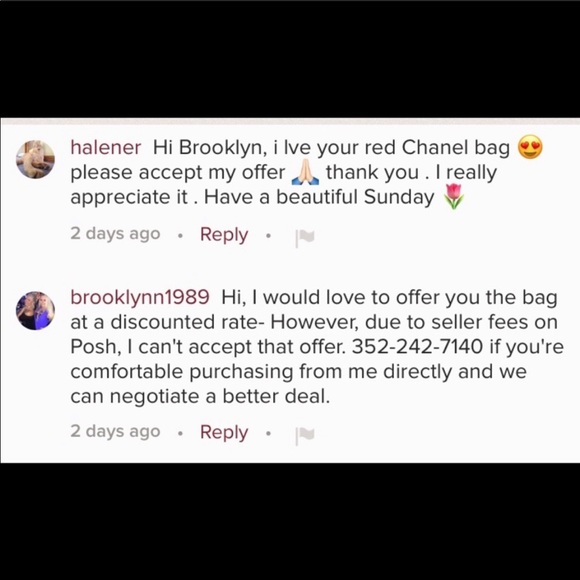 SCAMMER ALERT ❗️❗️F🅰️ke Chanel - brooklynn1989 - Picture 7 of 8
